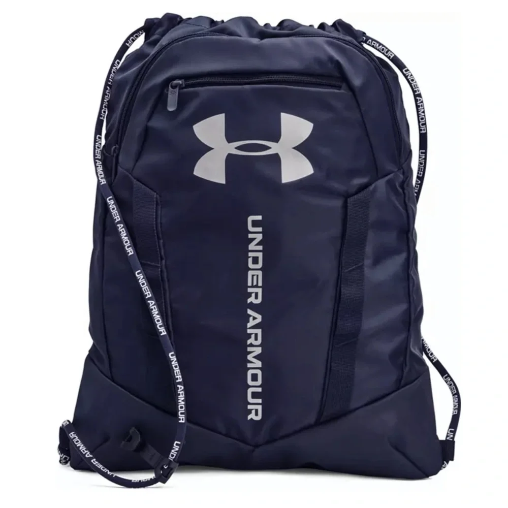 UNDER ARMOUR • Midnight Navy Metallic Silver UA Undeniable Sackpack Backpack